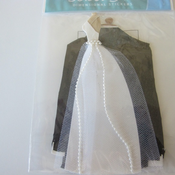 🔴🔴🔴SOLD🔴🔴🔴Scrapbooking Stickers For Paper Crafts Bride Groom Love Newlywed NWT - Picture 2 of 6